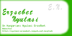erzsebet nyulasi business card