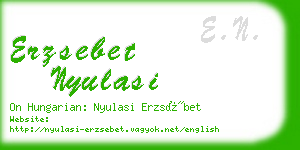 erzsebet nyulasi business card